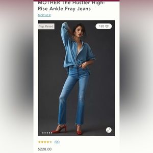 Mother jeans -hustler ankle fray- perfect condition!